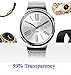 Huawei Watch Glass Screen Protector, [3-Pack] Kimilar Tempered Glass 9H Hardness Screen Protectors for Huawei Watch, Ultra High Definition Invisible and Anti-Bubble Crystal Shield