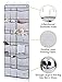 1Easylife Over The Door Shoe Organizer Hanging Shoe Holder, Over Door Hanging Shoe Organizer 2 Pack Mesh Various Storage Holder with 8 Hooks, 6 Large Pockets, 12 Standard Pockets