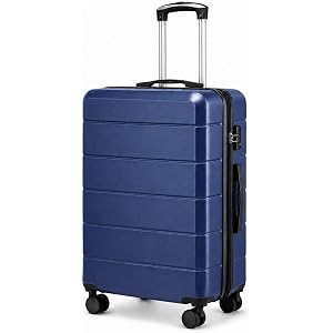 YOETEY 28 Inch Checked Luggage 30x20x12, 106L Large Expandable Hardside Suitcase with 8 Spinner Wheels & TSA Lock, ABS Hard S