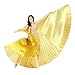 Dance Fairy Belly Dance Isis Wings Performance Costumes,Gold(No Sticks)