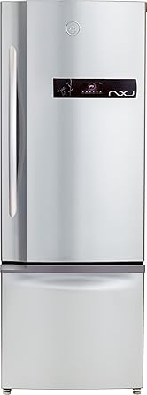 Godrej 380 L 2 Star Frost Free Double Door Refrigerator(RBEON NXW 380 SD 2.4, Inox, Bottom Freezer)