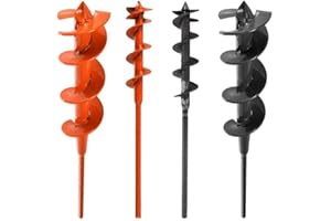 AUSABLE BRAND Dirt Hole Auger Combo - 2" and 3" Great for Gardening and Trapping