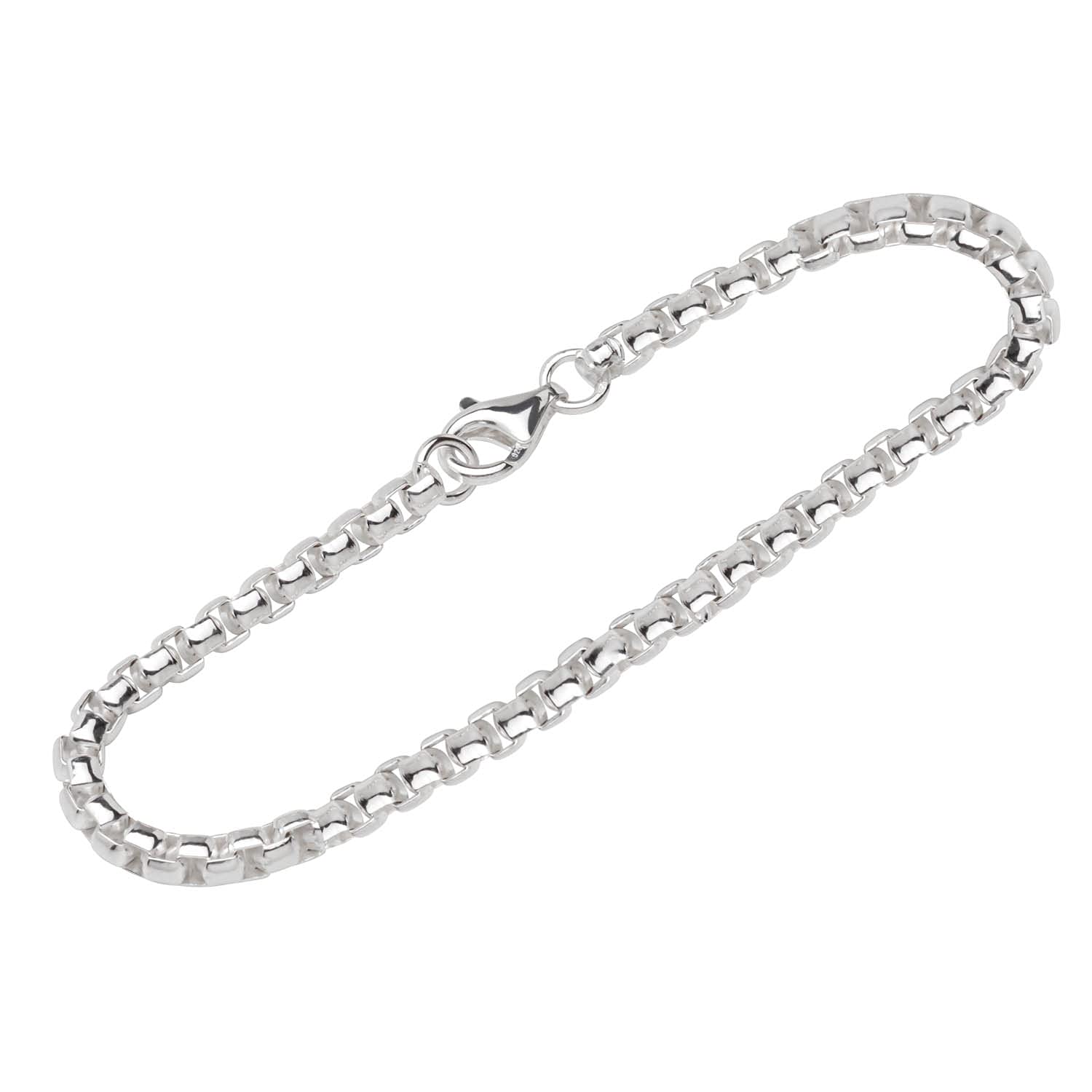 NKlaus bracelet 925 Sterling Silver 19cm oval Venetian chain ladies designer bracelet 12493