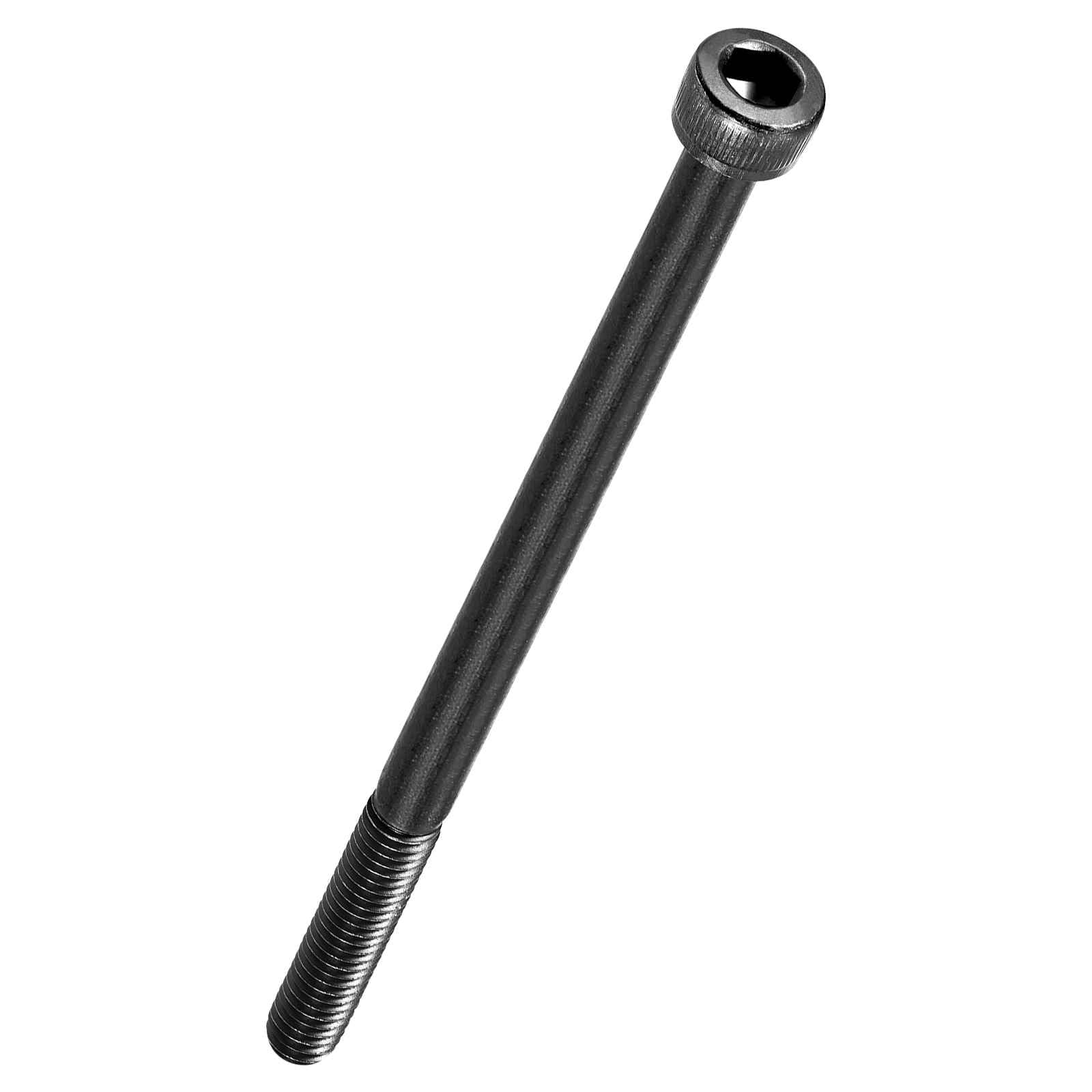 Kozelo 10pcs Socket Head Cap Screws - [M5-0.8 x 100mm] Alloy Steel Black Oxide Grade 12.9 Internal Hex Screw Full Thread for Industrial & Machinery Use, Black