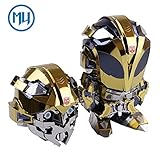 2017 MU 3D Metal Nano Puzzle Transformers The Last Knight Bumblebee with 2 Heads Replaceable Model Kits YM-N045-C DIY 3D Laser Cut Assemble Jigsaw Toy For Audit