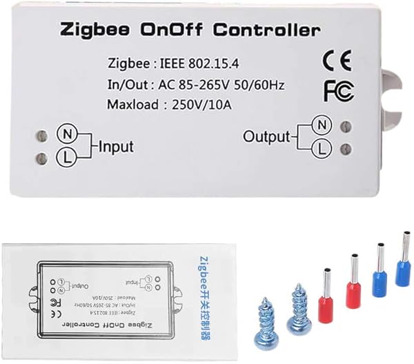 Funien Controlador Zigbee OnOff Zigbee Controlador de EncendidoApagado S Mart Switch APLICACIN Control Remoto Inteligente Mdulo Home Dimmer Light Controller Zigbee Bridge Hub AC85 265V 10A
