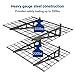 FLEXIMOUNTS 2 Pack 2x4ft Garage Shelving, Wall Shelf Garage Storage Rack, 24-inch-by-48-inch, Black