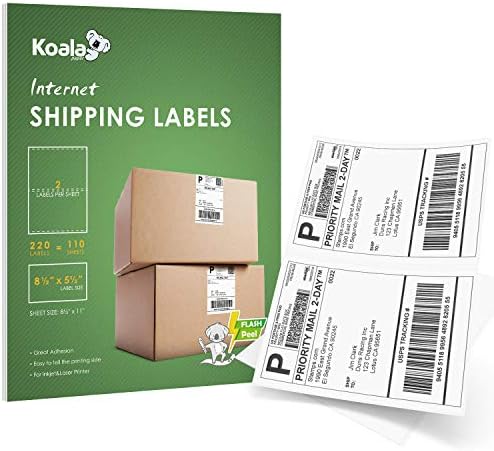 amazon shipping label paper