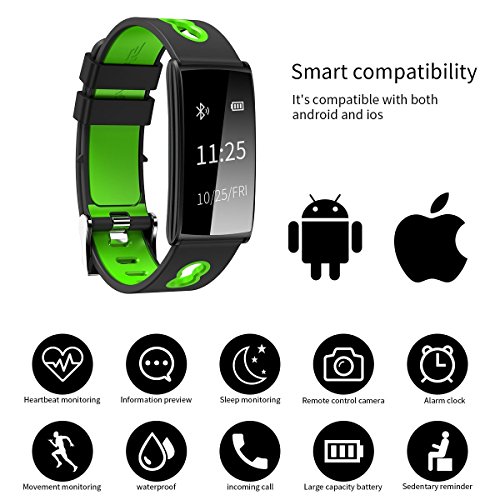 Fitness Tracker Bracelet With Wrist Based Heart Rate Blood Pressure Monitor Bluetooth Call Remind Remote IP68 Waterproof Smart Watch Wireless Pedometer Band Sleep Monitor For Android iOS Phone