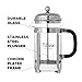 Tillvio French Coffee Press - Large Pot with Extra Durable Glass, Enhanced Filtration and 2 Replacement Filters for Easy Brewing and Original Taste - 1000 ml / 32 ounce / 8 cup / 1 liter