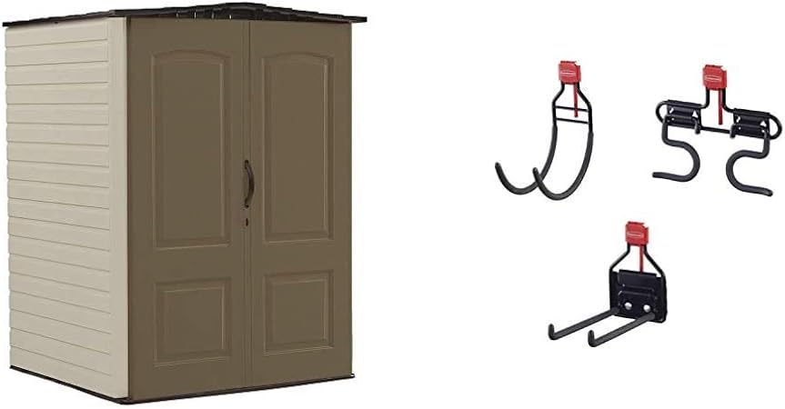 Amazon.com: Rubbermaid Outdoor Medium Storage Shed, Large Vertical
