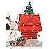 ProductWorks 32-Inch Pre-Lit Peanuts Snoopy Doghouse Christmas Yard Decoration, 70 Lights