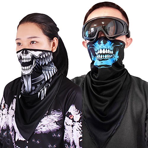 QuickDry Half Masks KINGREE Skull14 Balaclava Ski Mask Motorcycle