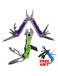 Juego de llaves y alicates para herramientas múltiples Por el juego de herramientas OX: herramientas multifuncionales de supervivencia, destornilladores, abrebotellas, cuchillos, sierras, luces LED para acampar y excursiones   con herramienta gratuita de