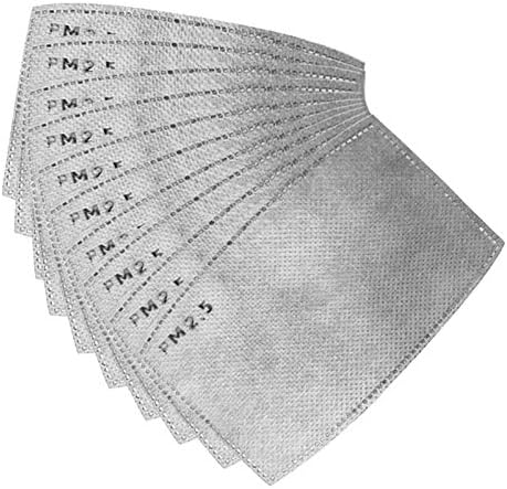 Wash Reusable Mask,4 Layer Activated Carbon Filter Insert -Great for Personal Health(10 Filters)