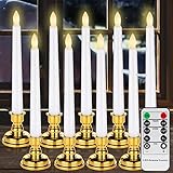 Homemory 9 Pcs Flameless Window Candles with Remote