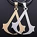 Assassin's Creed V Brown Arrow Hidden Blade Brotherhood Ezio Auditore Gauntlet Cosplay Replica Ubisoft Assassin's Creed Unity Wine + Assassin's Creed Necklace (with Silver&Gold necklace)