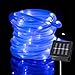 lychee Solar Rope Lights Outdoor 16.5ft 50LED Waterproof Solar Power String w/Light Outdoor Rope Lights Ideal for Home Garden Party Wedding Decoration (Blue)