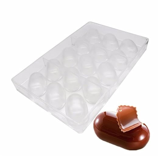15 cavidades Oval moldes de policarbonato molde para Chocolate ...