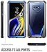 Poetic Galaxy Note 9 Case, Guardian [Scratch Resistant Back] [360 Degree Protection] Full-Body Rugged Clear Hybrid Bumper Case with Built-in-Screen Protector for Samsung Galaxy Note 9 Blue