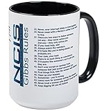 CafePress - Gibbs Rules NCIS Mugs - Coffee Mug, Large 15 oz. White Coffee Cup