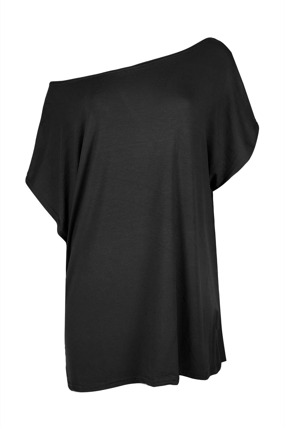 plain black bardot top