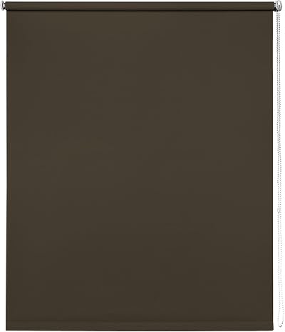 New Edge Blinds Thermal Blackout Chocolate Roller Blinds 105 cm x 165 cm