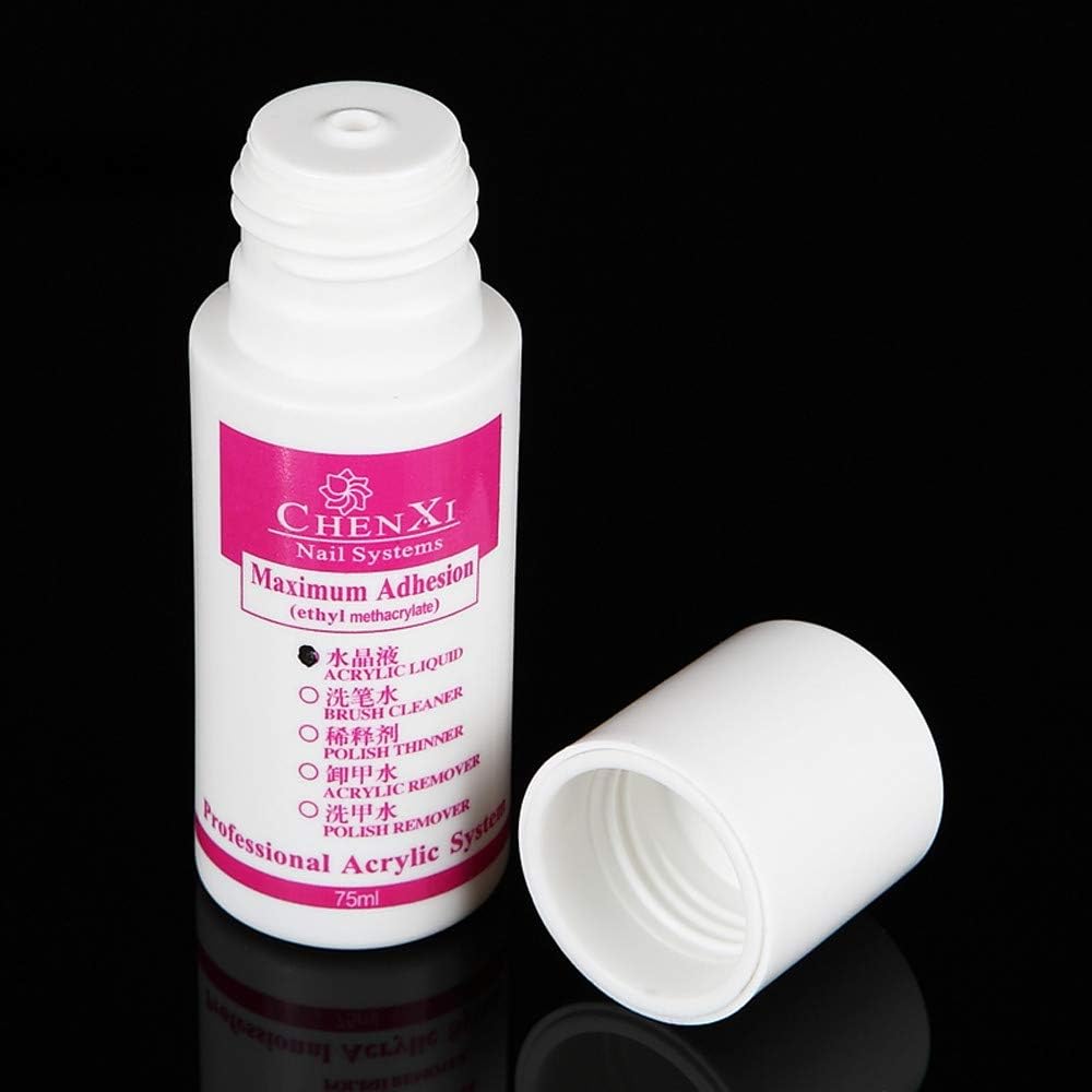 Nail Art, 75ml Salon Professional AcrylicLiquid for Nail Art Powder Nail Tips Professional Nail Polish Q Monomer Acrylic Nail Liquid Crystal Liquid