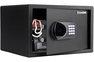 ExecutiveSafe ACS-6 Large Digital Laptop Safe Box for Home, Office & Hotel – Fits 17” Laptop, Shelf, Electronic Keypad, Motor