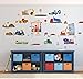 Big City Construction Wall Decals - Wall Art for Kids Rooms - Fun Trucks Cranes and Building Vehicles
