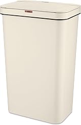 Tower T838005C Sensor Bin 50L Cream Battery-Operated with Retainer Ring view 1