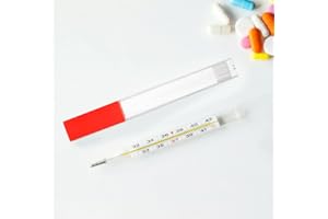 FOMIYES Thermometer Protective Cylinder 2Pcs Plastic Storage Tubes for Nursery and Adult Thermometers Portable Protective Case for Home Hospital Clinic Use