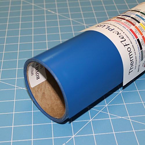 ThermoFlex Plus 15" Roll, Iron on Heat Transfer Vinyl, HTV (Royal Blue, 30 Feet)