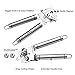 Can Opener, YIBAI Stainless Steel Manual Can Opener With 2 Spare Blades, 18/8 Food-Grade, Carbon-Steel Blade, Tin Can/Bottle/Can Opener, for Kitchen, Restaurant, Camping.