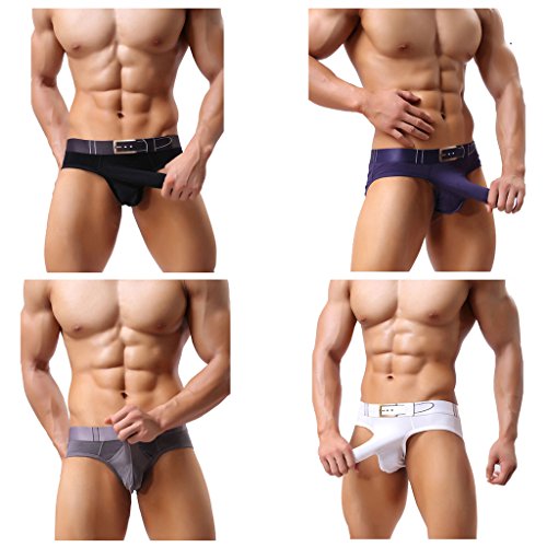 Barsty men s thong g-string elastic smooth bikini airpl…