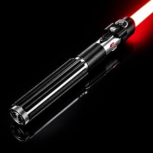 GADGETS 4 EVERYONE SaberLabs Lightsaber with Bluetooth App, Smooth Swing, 16 Sound Fonts, 3 Light Effects, Infinite Color Cha