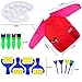 Dreampark Art Smock for Kids, Children Art Aprons - Paint Brushes - Color Palette for Toddler Painting Art and Craft Supplies (15 Pack) Waterproof Long Sleeve 3 Roomy Pockets, Ages 2-6