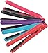 Bebella Color Collection Professional Salon Pure Onyx Ceramic Plates Hair Straightener Flat Iron, 1.25