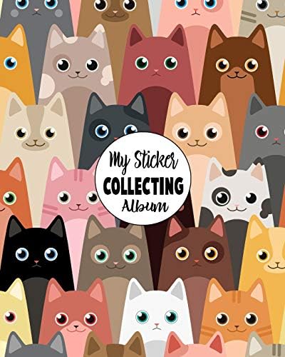 My Sticker Collecting Album: Blank Sticker Book, Sticker Journal, Sticker Activity Book 8"x10" 100pages