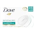 PACK OF 16 BARS Dove Unscented Beauty Soap Bar: SENSITIVE SKIN