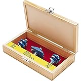 Horizontal Panel Router Bit Set With Wooden Case