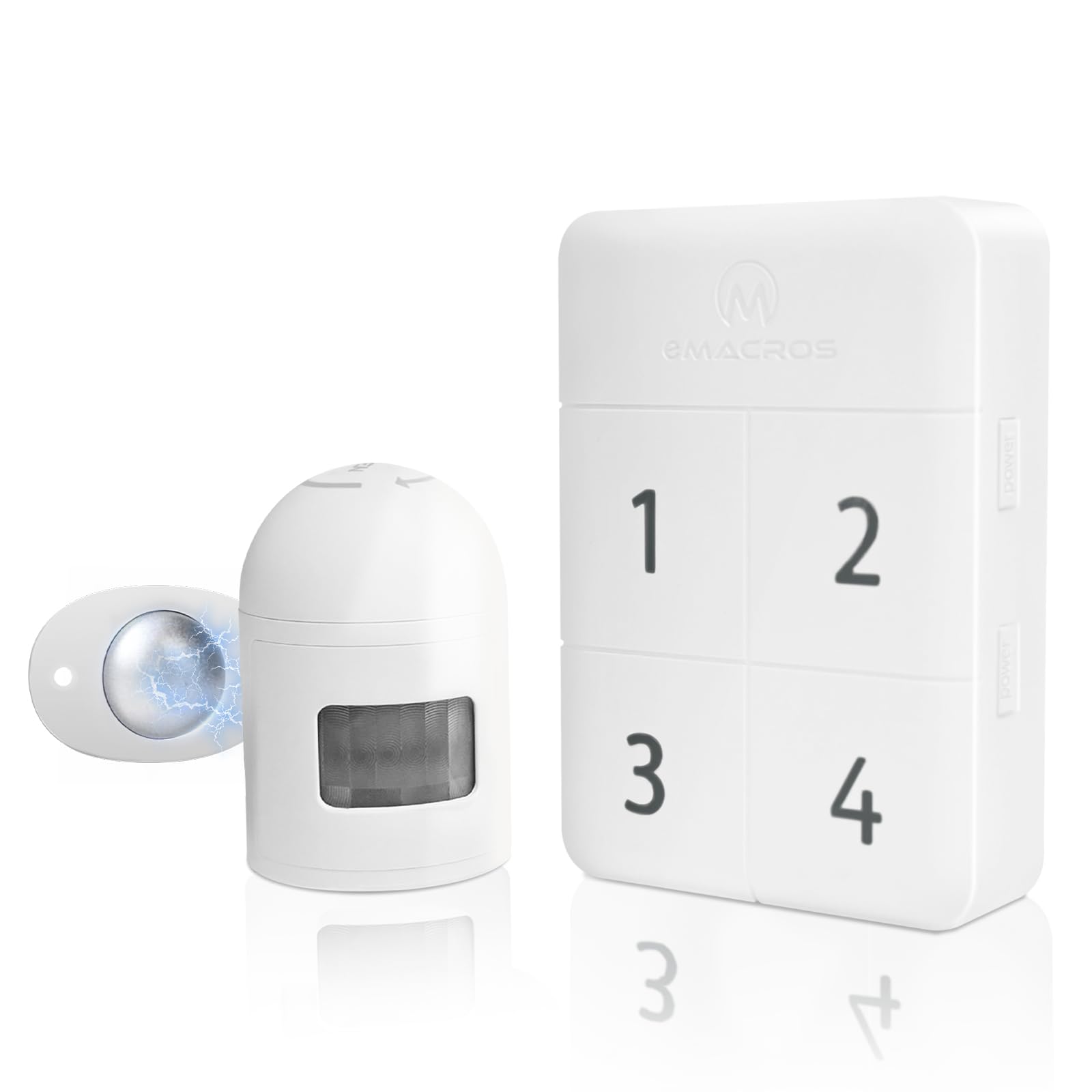 HOMEYO Driveway Alarm Wireless Weatherproof Motion Sensor, Home Security Alarm 500 FT Motion Detector Alarm for Gardens/Mailbox/Gate/Sheds/Indoor/Outdoor Property (1 Recevier&1 Sensor)