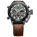 Affute Amry Military Sports Men's Watches PU Leather Strap Digital Led Wrist Watch