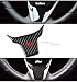 ZXMOTO Carbon Fiber Inner Steering Wheel Cover Trim Refit Fits for Honda Civic Si 2016-2017 2018