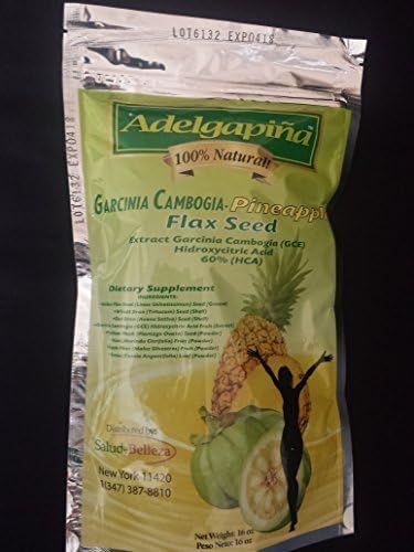 ADELGAPINA FLAX SEED PINEAPPLE AND GARCINIA CAMBOGIA 16oz by Salud Y Belleza