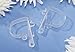Darice 1403-90P Pew Clip, 6 Per Pack, Opaque Clear