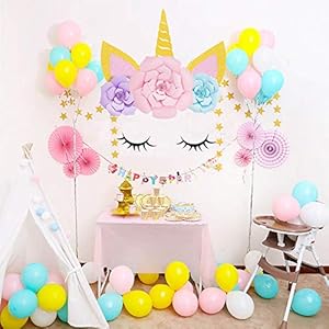 Pegatinas De Pared Unicornio – Adhesivo de Pared niños Decoración Unicornio & Flores