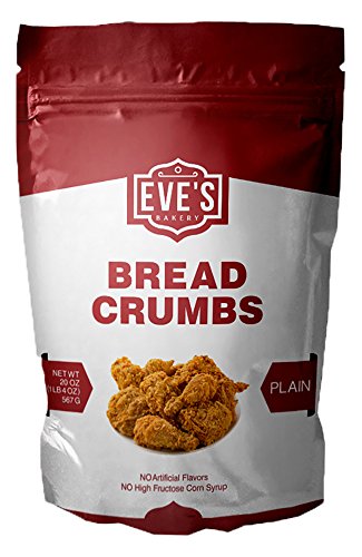 Eves Bakery Plain Bread Crumbs, 20 Ounce, Pack of 3