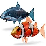 Enjoy Air Swimmers Remote Control Flying Shark Or Clownfish Official Bundle
