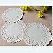 DECORA 12.5 Inch Round White Paper Lace Doilies for Wedding Table Decorations 100pcs